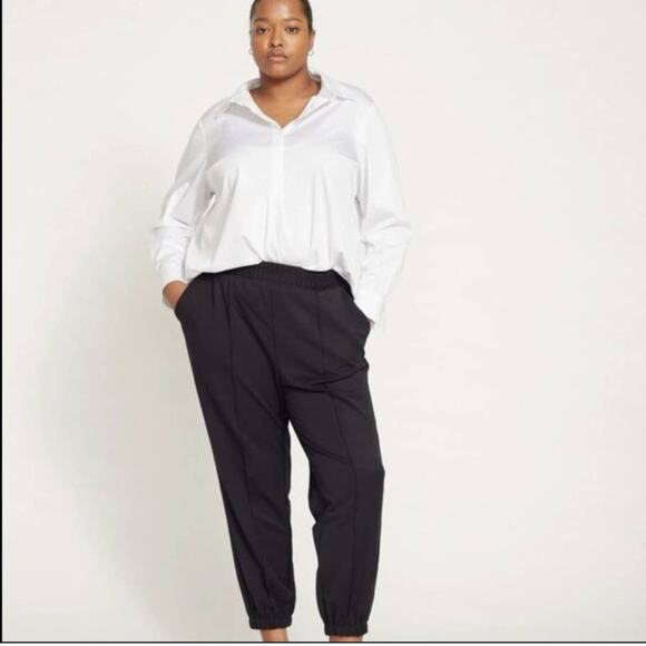 Universal Standard Pants - Universal Standard Women's Mock Workwear Pants Joggers  Black  Size Small 14-16